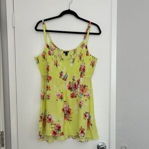 Torrid Yellow Floral Camisole Top O/L12